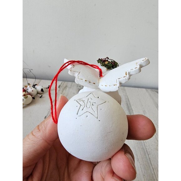 Sandi gore evans Angel snowman ornament hope candle candy cane Xmas tree - Picture 7 of 14